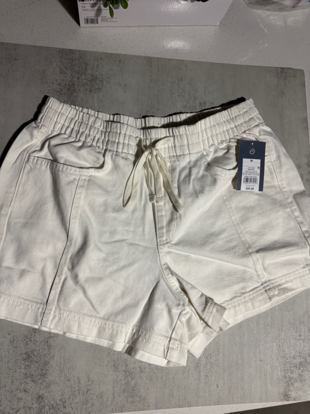 Universal Thread Cream Drawstring Utility Athletic Shorts